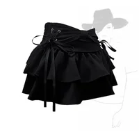 New Fashion Women Hot Girl Sweet Kawaii Bow Vintage Y2k Clothes American Streetwear Sexy Summer A-line Gothic Mini Denim Skirts - Image 3
