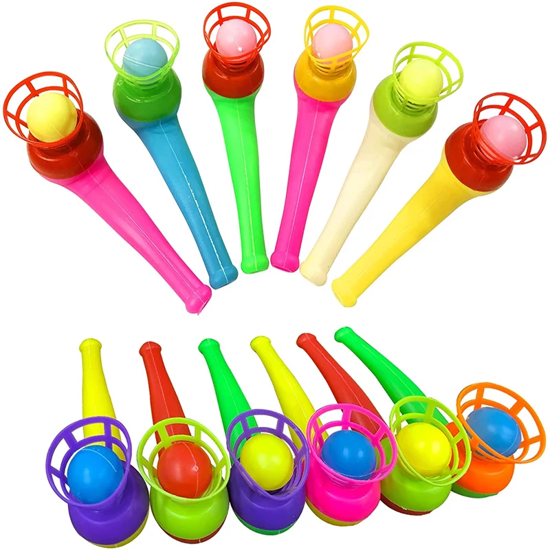 Pipe Ball Whistles Toys for Kids Floating Blow Ball Balancing Blowing