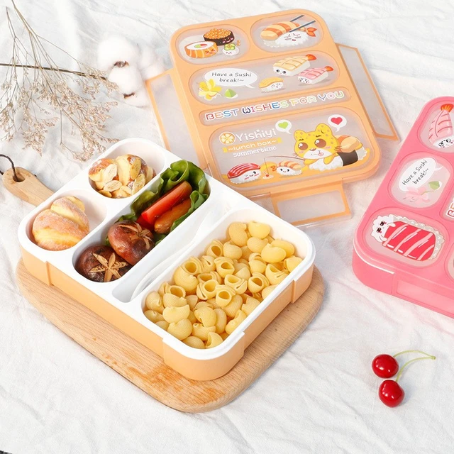 MINI Lunch-Box Snack Containers for Kids | SMALL Bento-Box Portion  Container | Toddler Pre-School | Leak-proof Boxes for Work, Travel | Best  for