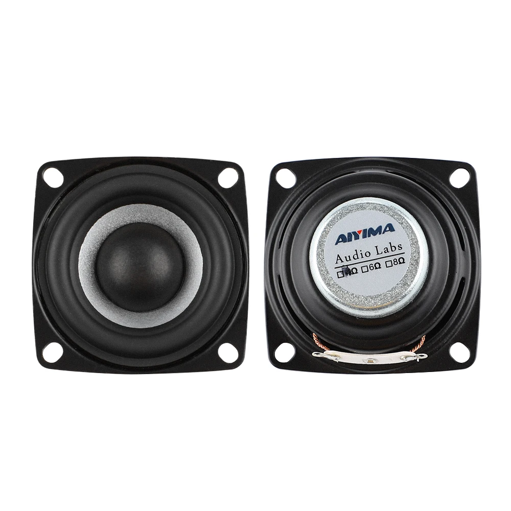 Portable Speakers Audio Speakers 2Pcs 2 Inch Audio Portable Speakers Full Range Speaker 4Ohm 12W DIY Stereo HiFi Horn Loudspeaker Home Theater Accessories
