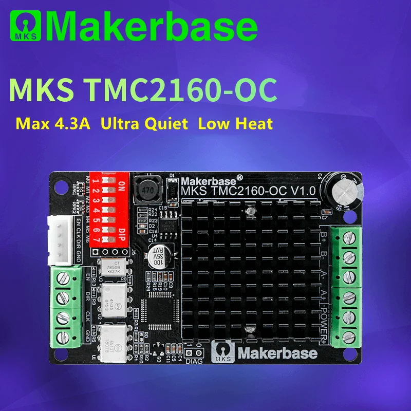 Driver Motore Passo-passo TMC2160-OC Per Stampanti 3D, Silenzioso, 4,33A, Modalità SpreadCycle E StealthChop