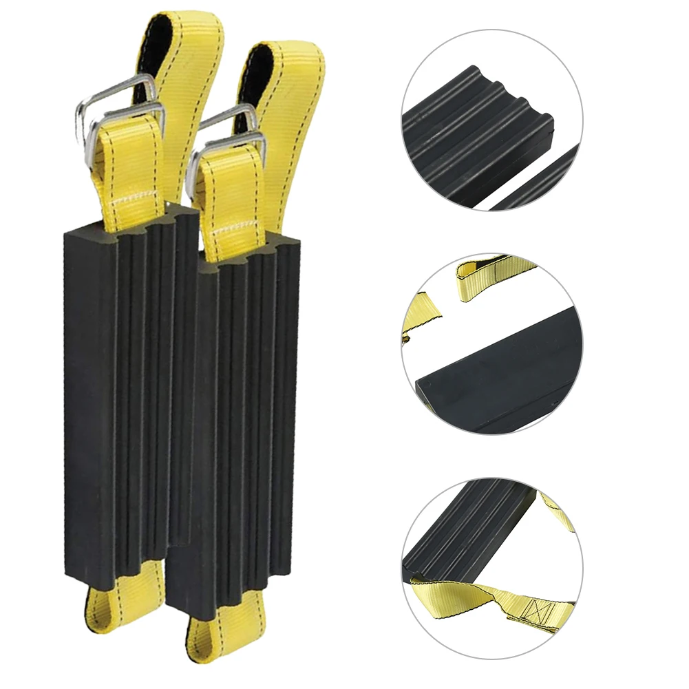 2Pcs Car Snow Mud Sand Tire Chain Straps Snow Traction Mat Car Tire Traction Blocks Anti-Skid Mud Sand Device