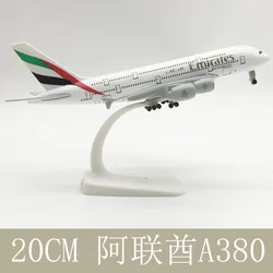Deluxe 20CM Alloy Aircraft Model - Emirates A380 Resin Airplane Gift (20CMEmirates)