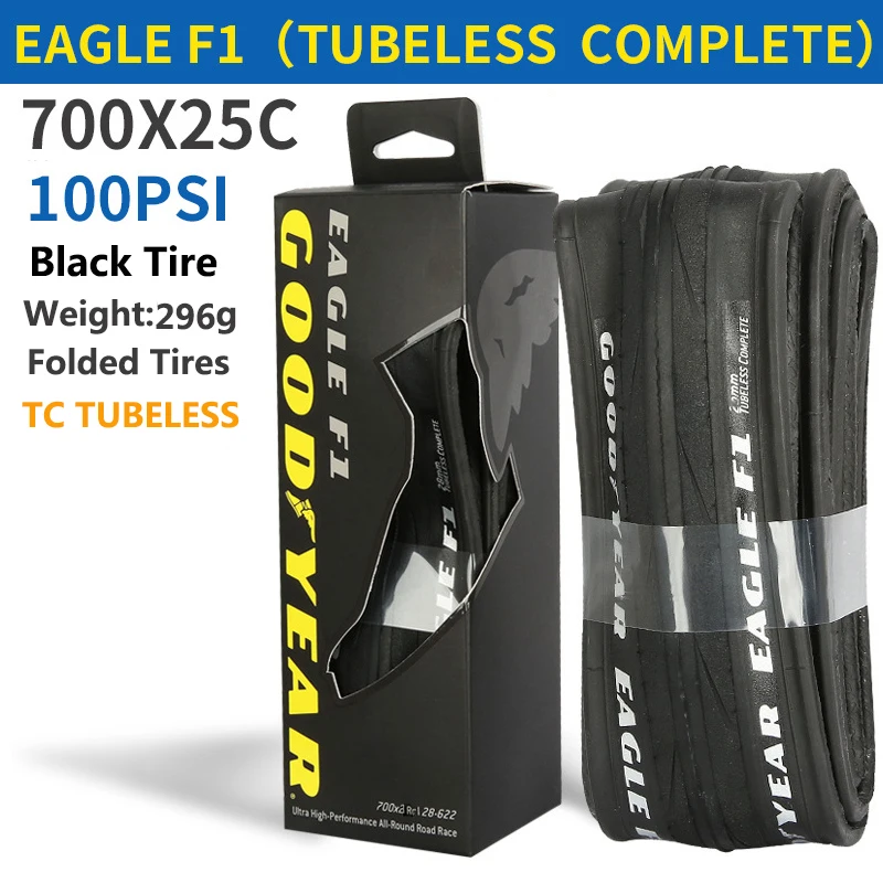 GOODYEAR EAGLE F1 700x25C チューブレスタイヤ Goodyear Eagle F1 Road Bike Tire Tubeless/Tube Tyre 700x25