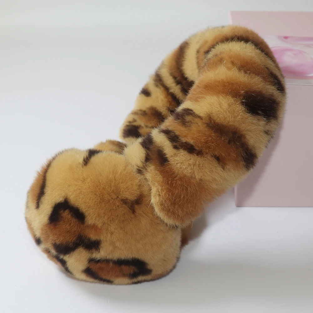 Real Fur Earmuffs Winter Russian Women Warm