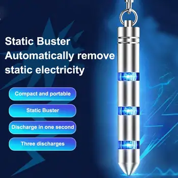 Portachiavi Antistatico Portatile per Auto, Asta Elettrostatica, Scaricatore di Elettricità Statica, Accessori per Auto