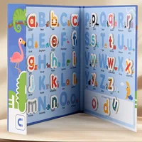 Busy Quiet Book Montessori Magnetic English Letters Card Pairing Exercise Puzzle Spelling Game Teaching Aids Education Toys Gift 1