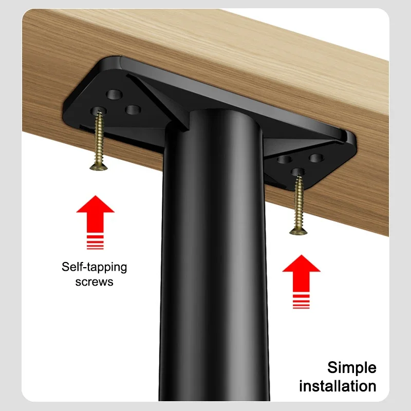 Description Picture 5 of itemBlack Telescopic Adjustable Sofa Table Legs Furniture Heightening Bracket TV Cabinet Bed Support Bottom Load Bearing Bracket
