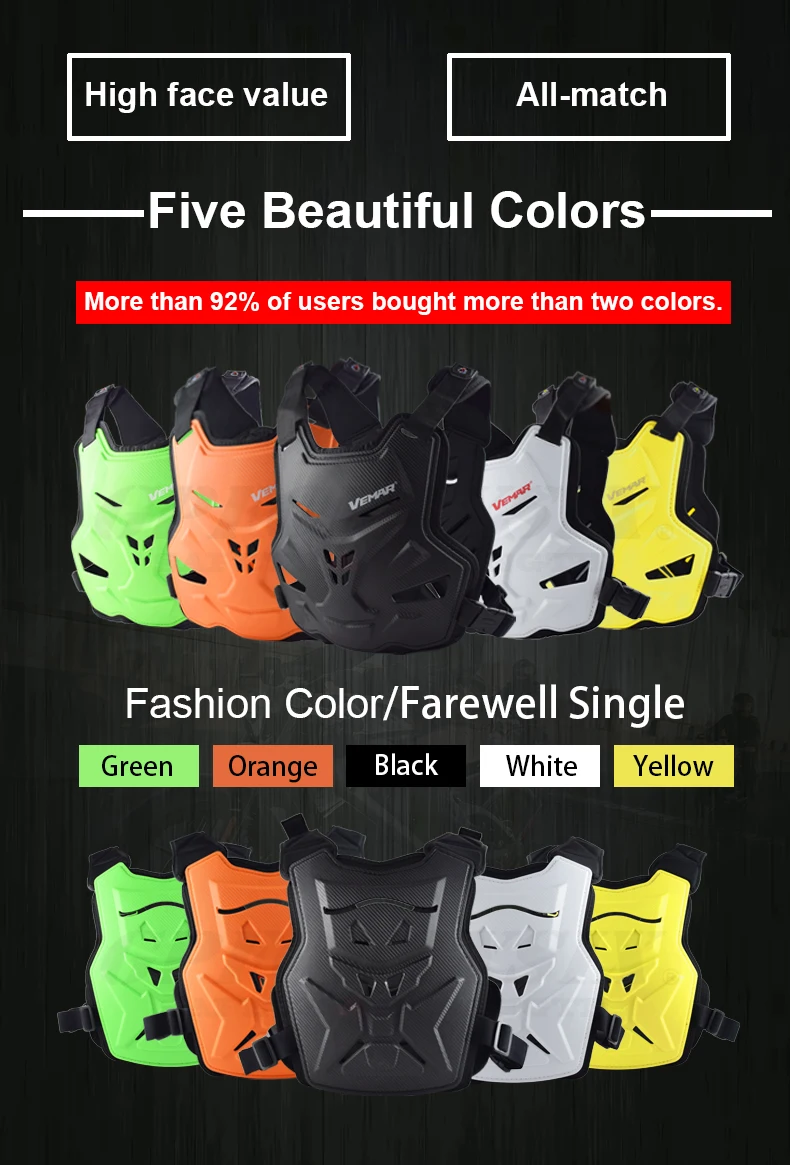 درع حماية الجسم للدراجات النارية من Comcartable، م...