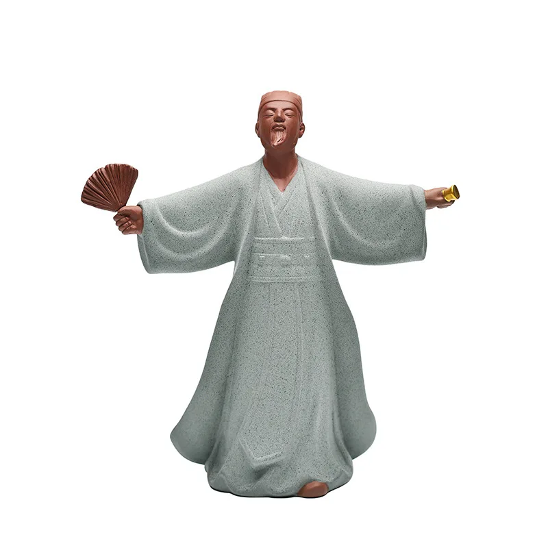 Zhuge Liang-Famous Figure in Chinese Home Furnishing, Kongming Ornaments, Ceramic, Zen, Living Room, porch Decoration