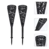 2 Pcs Flower Basket Cemetery Grave Vase Plastic Solar Light Decoration Headstones Vases for Flowers Memorial 5