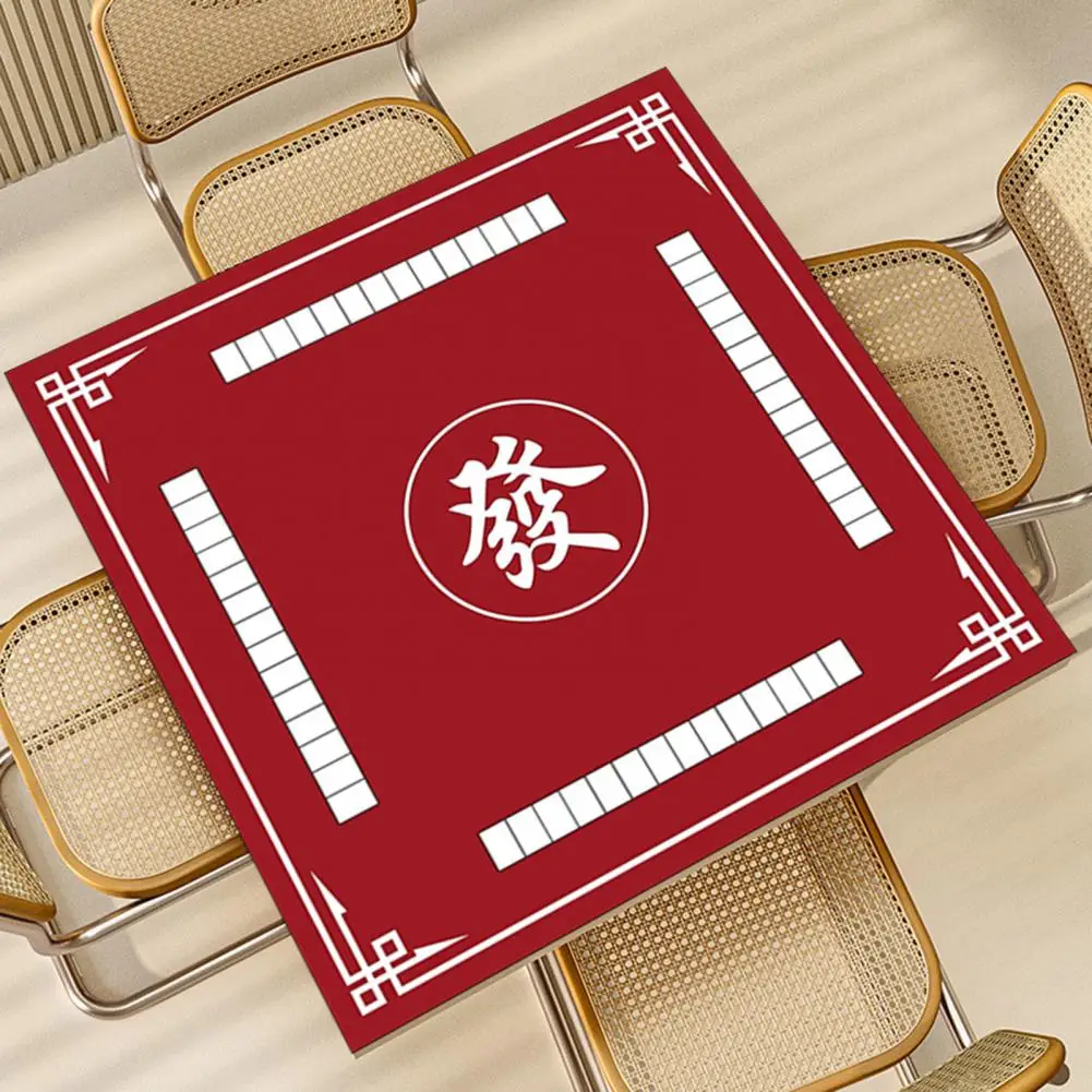 Anti-slip Desk Protector Noise Reduction Mahjong Table Mat for Poker Domino Card Board Games Anti-slip Square Playmat for Mah