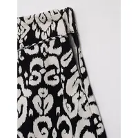 DUOPERI 2025 New Women 2 Piece Set Printed V-Neck Vest & Side Zipper Skirts Shorts Female Elegance Chic Casual Shorts Set - Image 6