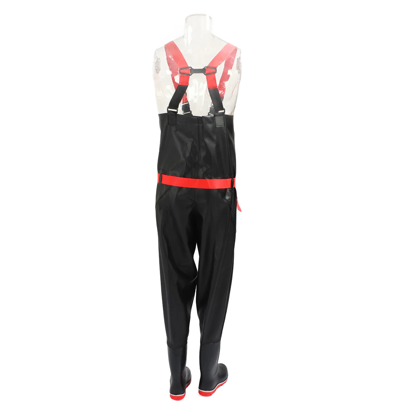 Chest Wader PVC Lightweight Waterproof Fishing Wading Pants with Anti Slip Boots for Men Women Bootfoot Wader Chest Wading Pants
