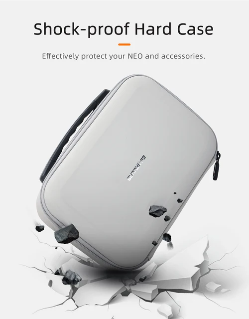 Étui De Transport Pour DJI NEO 2 - Sac EVA, Compartiments Sur Mesure, 20.5x20x9cm, Gris, Pour Drone Et Télécommande