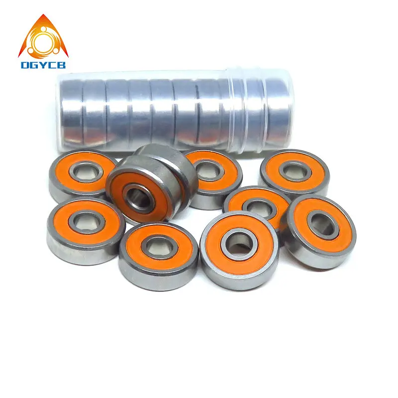 S693 2RS 하이브리드 세라믹 베어링 3x8x4 ABEC7 스테인레스 스틸 세라믹 베어링, S693C SMR693 RS 2RS 그리스 없음 3*8*4 베어링 10 개