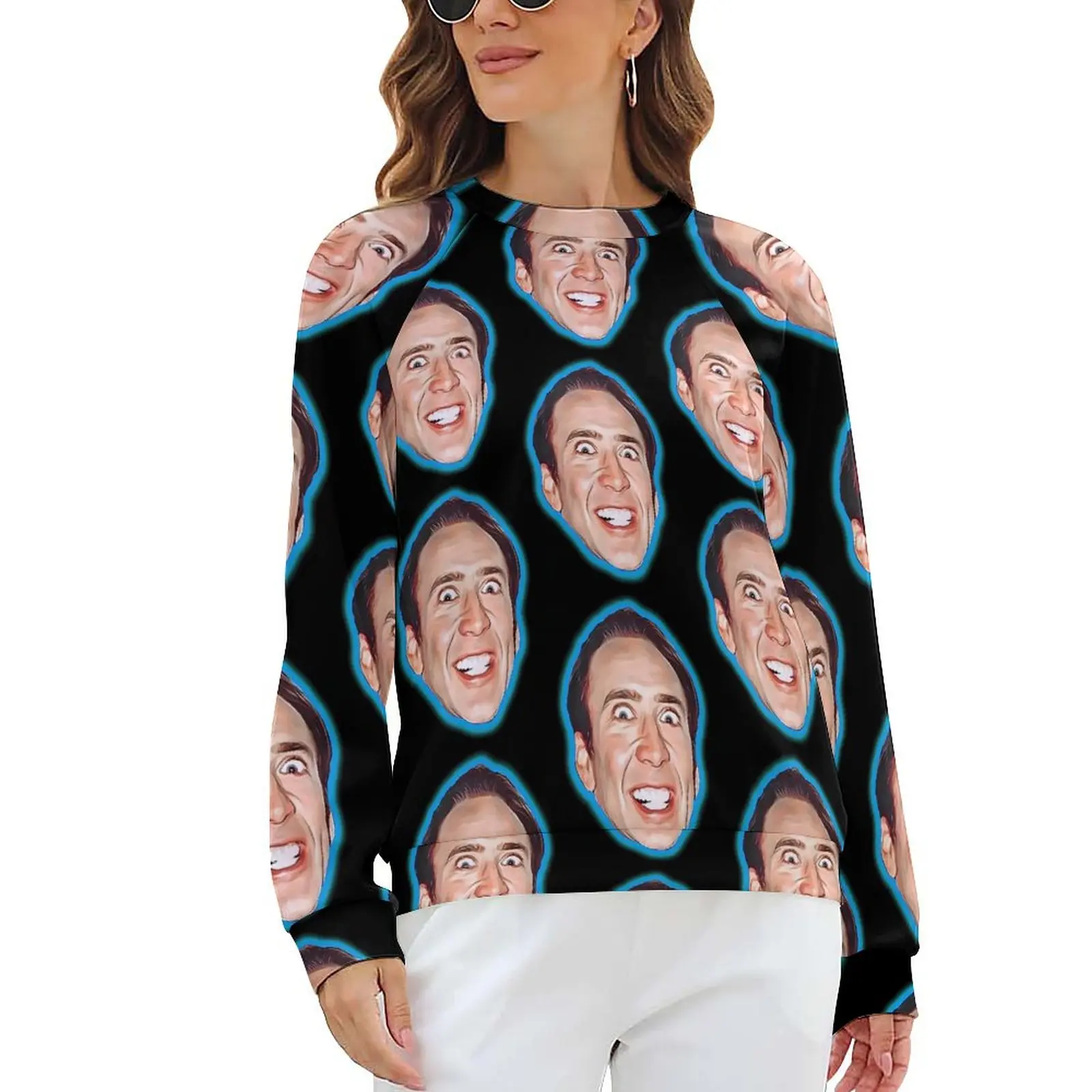 

Crazy Nicolas Cage Casual Hoodies Winter Nick Cage Elegant Hoodie Long Sleeve Oversized Street Fashion Custom Sweatshirts