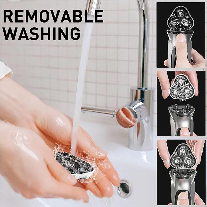 Electric shaver hair trimmer electric razor rotary shaver electrical rotary shaver cordless shaver Electric Shaver for Men Electric Razor SOEYE Shaver for Men 3D Floating Blade Beard Trimmer USB Recharge Hair Cutting Machine