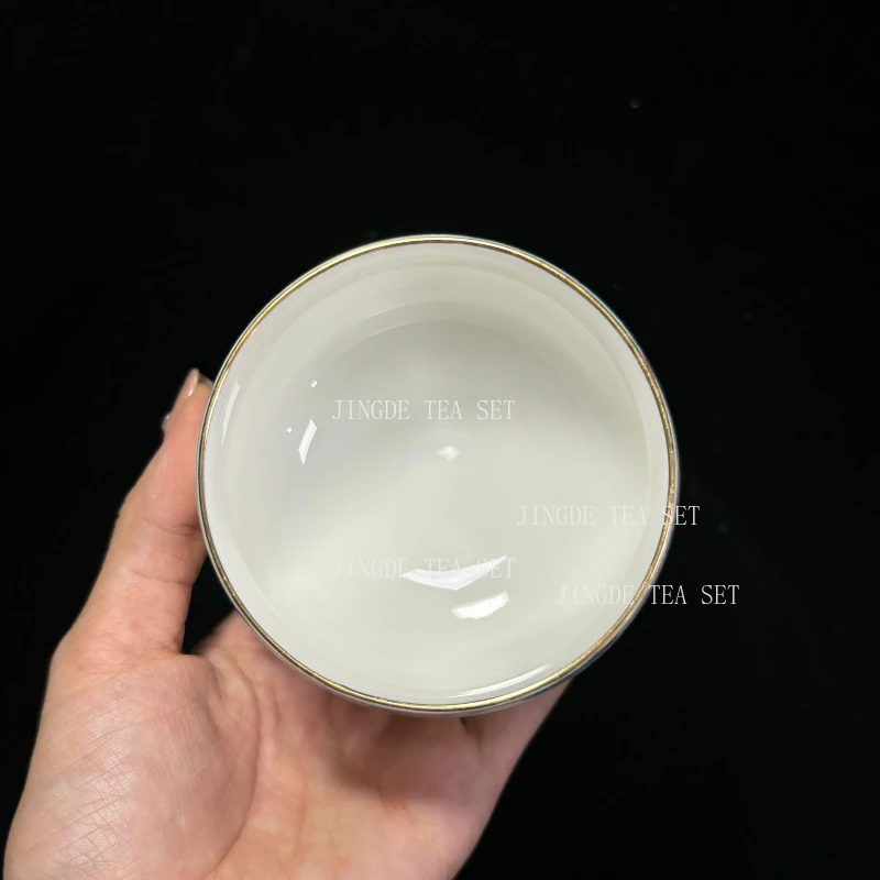 1PCS High-end exquisite ceramic tea set Handmade filter teapot enamel covered bowl teacup traditional porcelain tea accessories