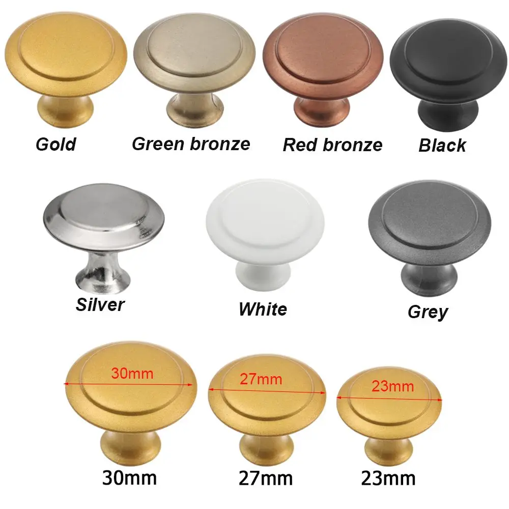 2pcs/lot Kitchen Fashion Kitchen Furniture Fitting Dresser Round Shape Door Handle Wardrobe Pulls Cabinet Pulls Drawer Knob