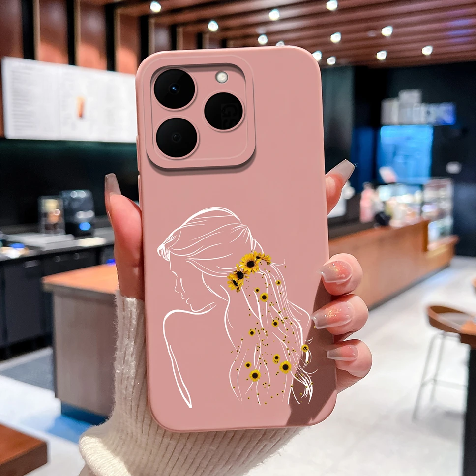 Stylish Shockproof Liquid Silicone Phone Case with Unique Patterns