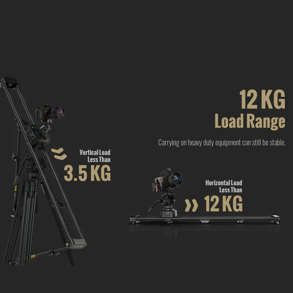 Zeapon AXIS 120Pro 80Pro 100Pro Carbon Fiber Camera Slider Multi-axis Motorized Electric Track for DSLR Camera pk Micro 3