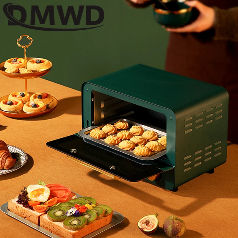MDWD Mini Multifunctional Bake Oven 12L Household Cookies Cake Chicken Pizza Crepe Baking Machine