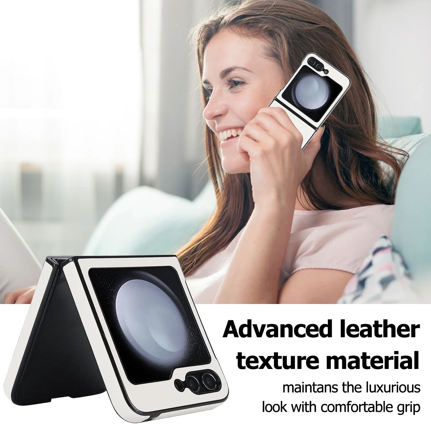 Luxury Premium PU Leather Shockproof Protector Case - Folding Anti-Drop Hard Back