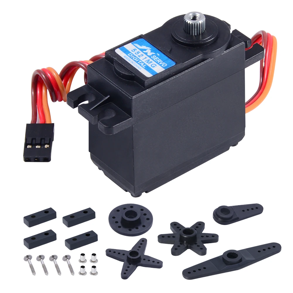 JX Servo PDI 5521MG 20KG.cm6V 120 Degree Metal Tooth Digital Steering