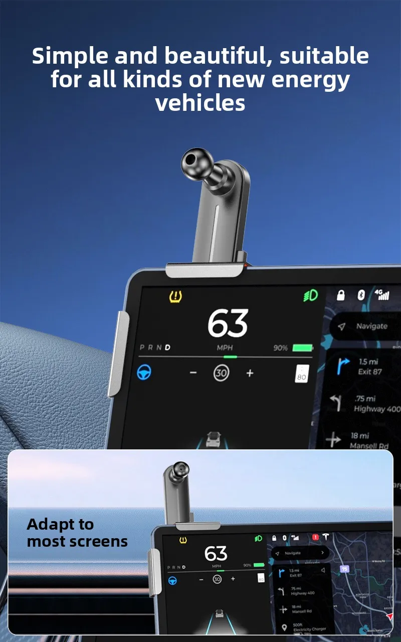 Car Navigation Phone Holder For Centre Control Screen_voghion.com
