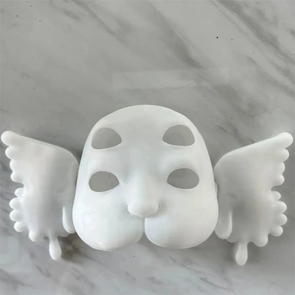3D Printed Pink Crying Mask - Latex DIY Party Accessory Cosplay Costume