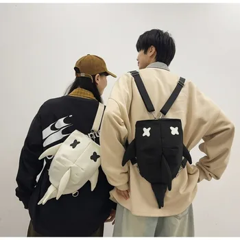Adjustable Strap Shark Backpack Unique Design Versatile Style Large Capacity Backpack New Design Unisex Model Casual Travel Bag 1