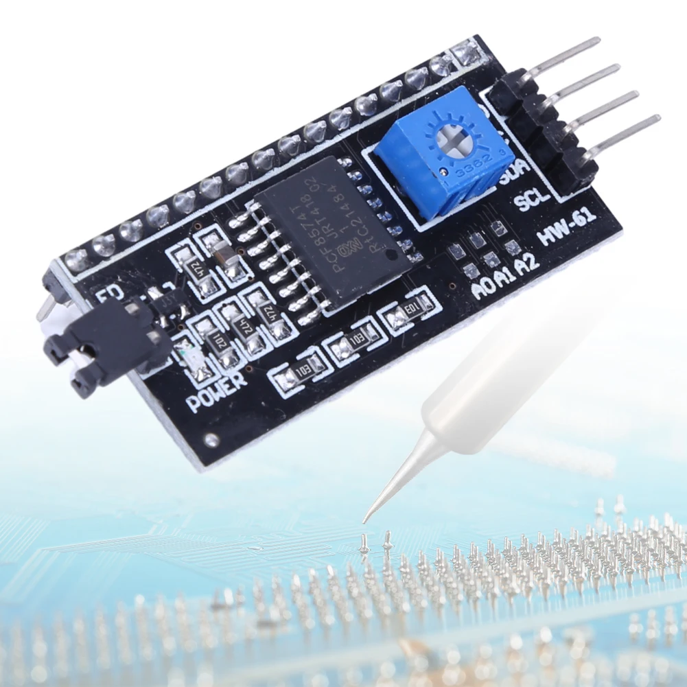 PCF8574 LCD Display Adapter Module IIC I2C LCD1602 2004 IIC Serial Interface Board 5V for Arduino Robort Parts 1-10PCS