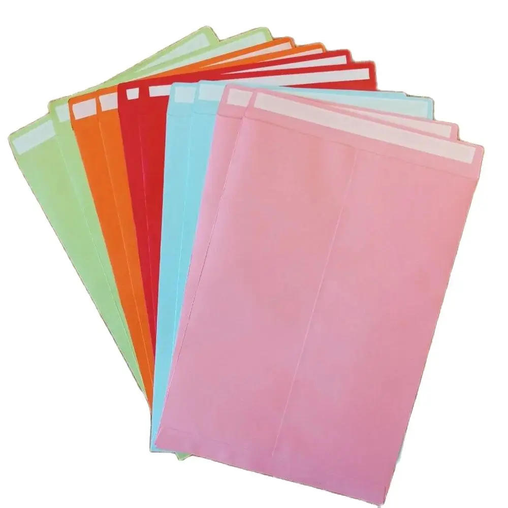 A4 Paper Envelope Large Paper Gift Envelopes Colorful For Wedding Invitations Business Stationary 10pcs