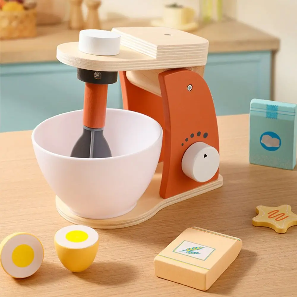 Blender Simulation Wooden Coffee Machine Montessori Interactive Kitchen Pretend Play Toy Exquisite DIY Cooking Food Model Set