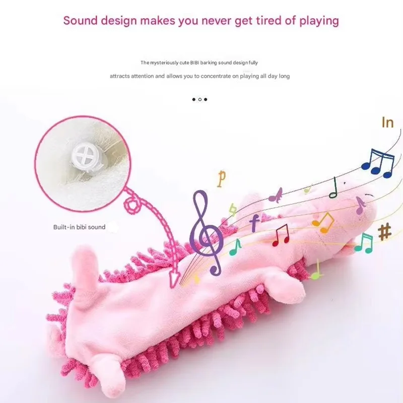 Cute Cartoon Animal Plush Pet Toy Squeaky Durable Chew Resistant Puppy Molar Interactive Play Toys Boredom Relief Dog Chewing