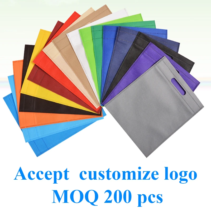 20 pcs  promotional whosales customize bag gift packaging bags women shopping bags accept customize own logo for festival