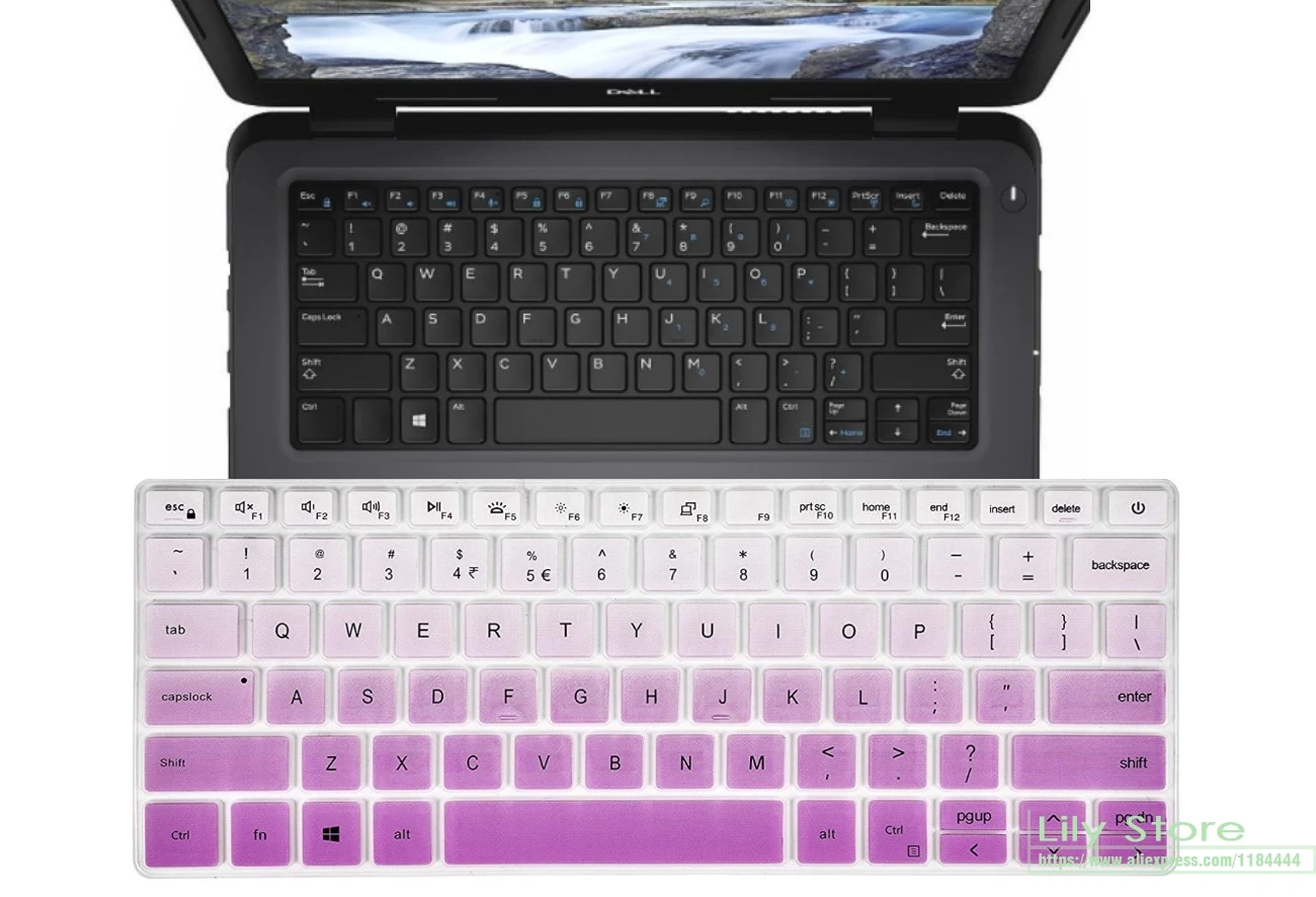 silicone Laptop Keyboard Cover Skin for Dell Latitude 3310 3410