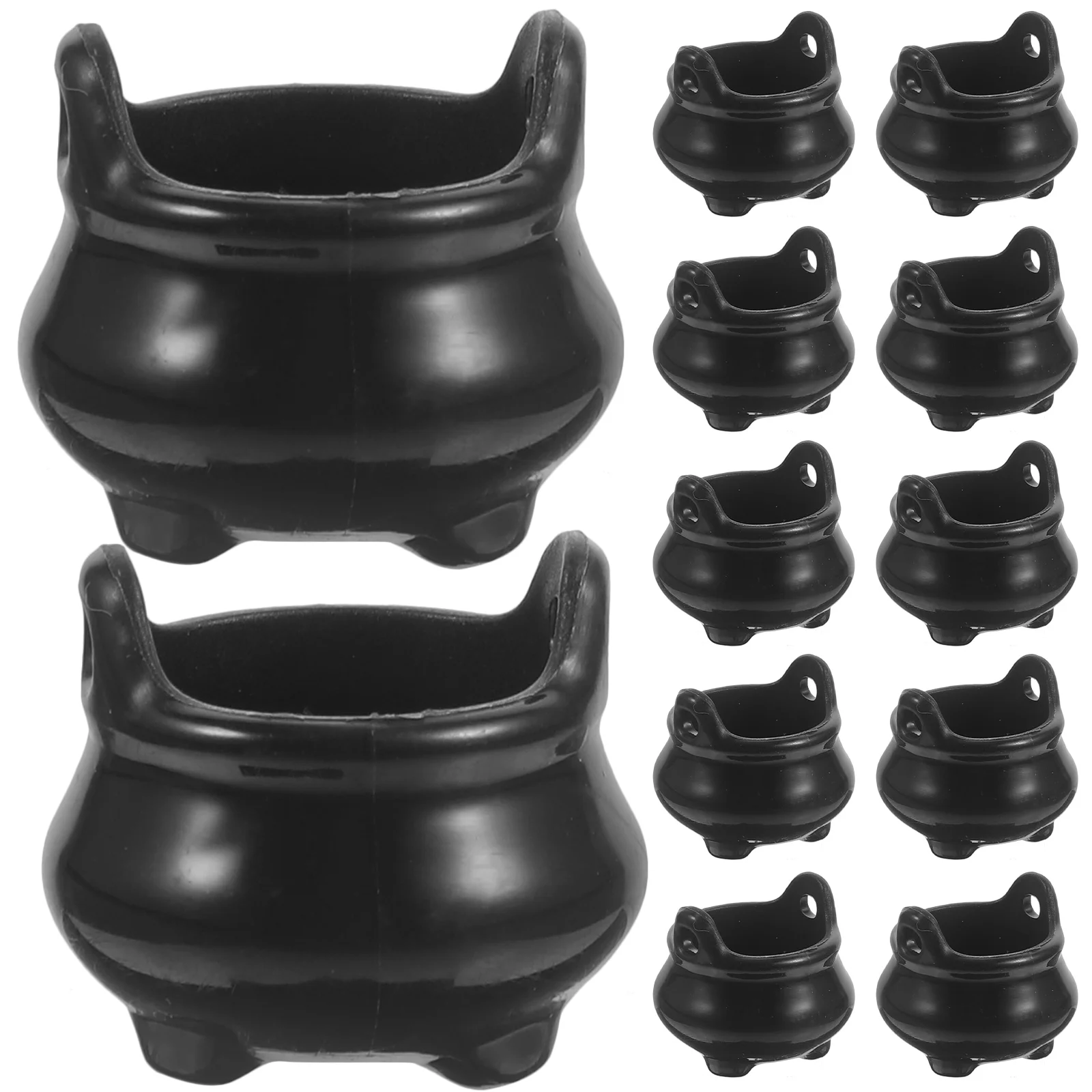 

Halloween Miniature Mini Cauldron Miniatures Ornaments Dollhouse Pot Witch Crafts Candy Toys Decoration Bulk Stove Landscape