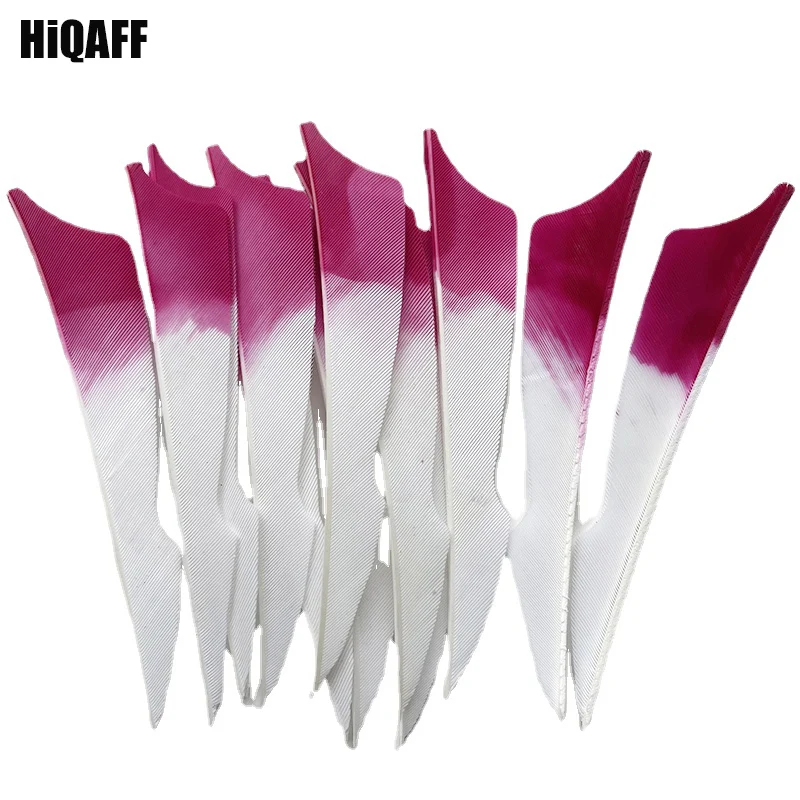 

36Pcs New Sting 4inchTurkey Feather Right/Left Wing Arrow Fletching For Archery DIY Plume Gradient Color light Purple