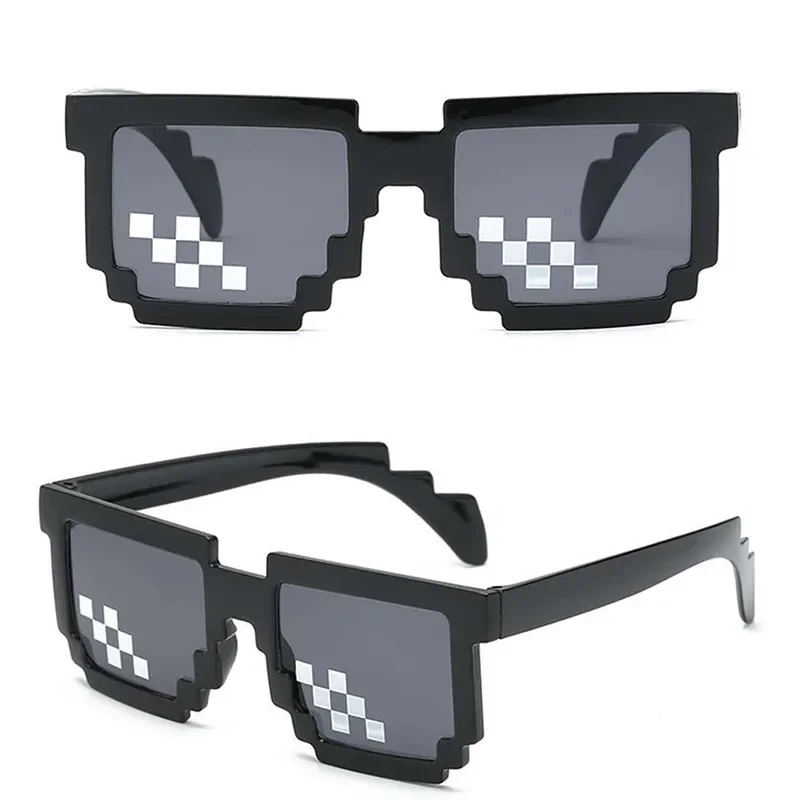Pixel Sunglasses Funny Pixel Original Black Mosaic 1pc