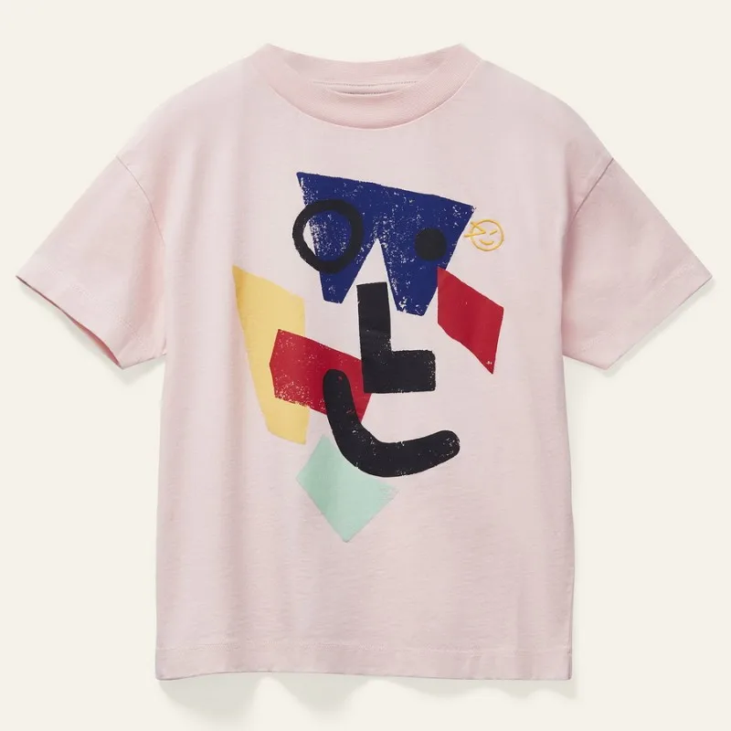 2025 New Summer Kids T-shirt Wyn Short Sleeve Girls Boys T-shirt Cartoon Flower Cloud Printed Cotton Kids Casual T-shirt 3