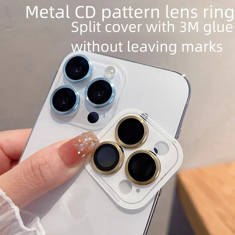 Premium Full-Cover Camera Lens Protector with Tempered Glass and Metal Shield