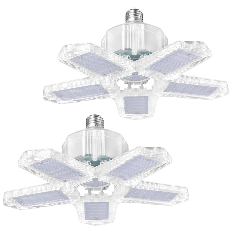 

Y1UB 5-Leaf LED Deformable Garage Ceiling Lights ABS Material for Workshop and Barns