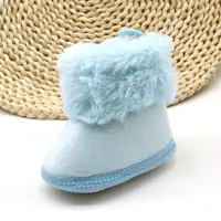 Kids Baby Girl Winter Warm Shoes Booties Soft Soled Toddler Girls Boys Crib Shoes Booties 2