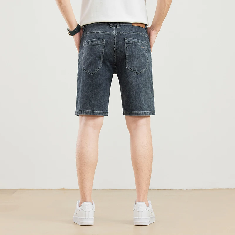 Men's Vintage Wide-Leg Denim Shorts - Comfortable Summer Fashion