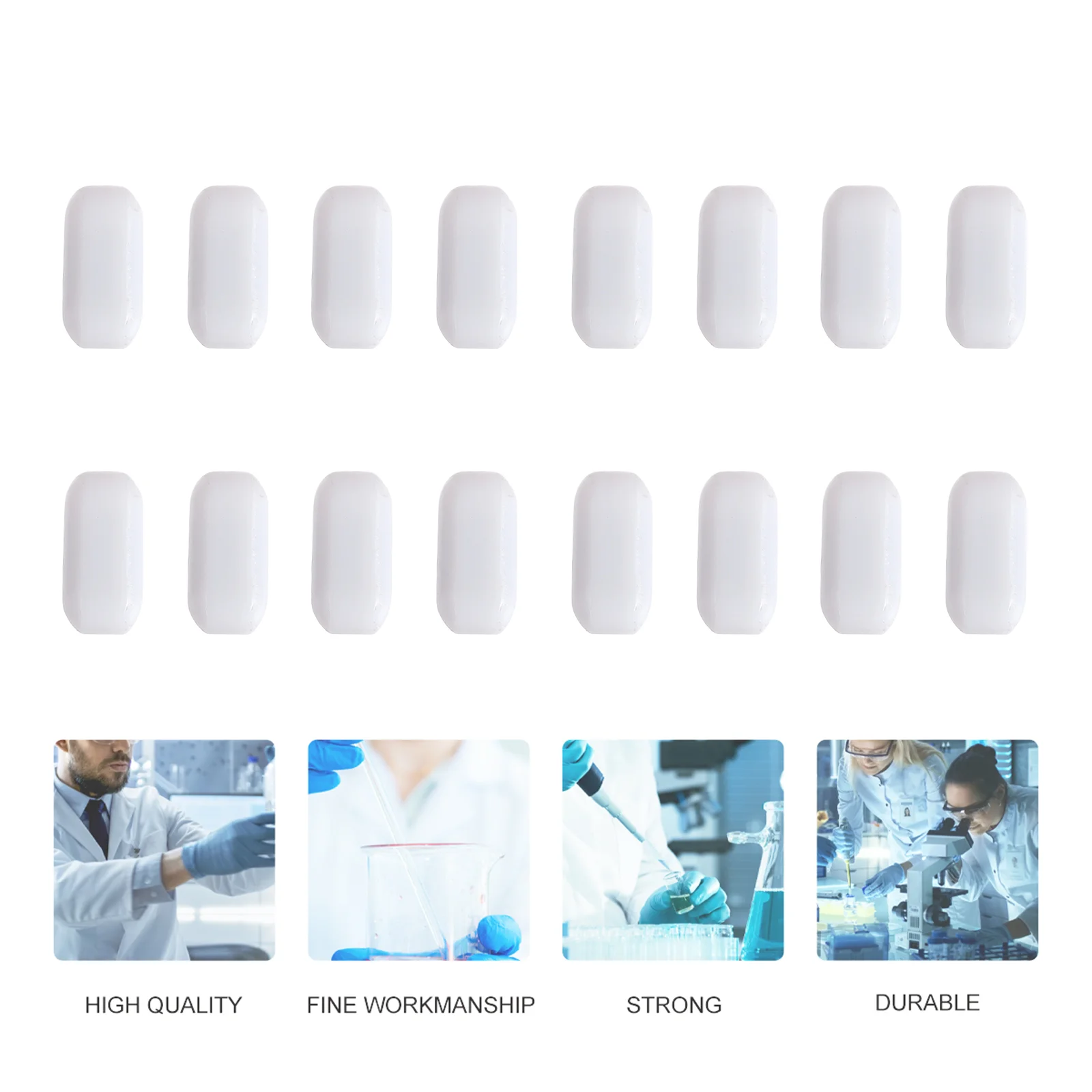 실험실 플레이트 교반 자석 교반기, 화학 실용적인 액세서리 스틱, Ptfe Diy 화이트