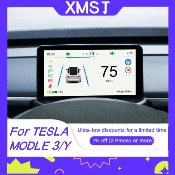 

Tesla Model 3/Y New 5.16" Screen Instrument Cluster Display For Tesla Model 3 Model Y Heads Up Display