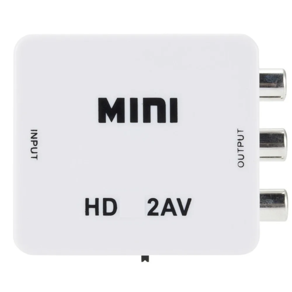 HD 1080P RCA HDMI-AV 비디오 컨버터, HDMI-AV USB 충전 케이블, HDMI-AV 어댑터, 흑백 연결선