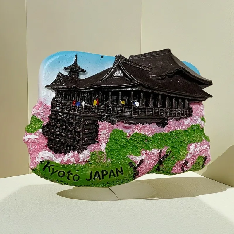 Magnete da frigorifero resina 3d Kyoto, Giappone a forma di